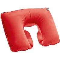 Macma Reisekissen aufblasbares Kissen mit Etui / Reisekissen / Strandkissen / Farbe: rot