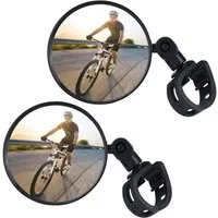 LuxusKollektion Fahrradspiegel Fahrradspiegel 2 Stück 360° drehbar Konvexspiegel Rückspiegel 15-35mm