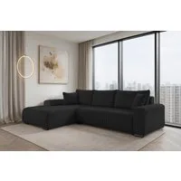 storez24 Ecksofa Soffe, mit Bettkasten und Schlaffunktion, Cordstoff, L-Form, bequem