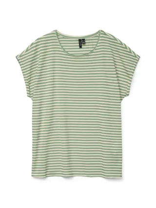 VERO MODA - VMAVA SS TOP STRIPE JRS NOOS - Gr. - XL
