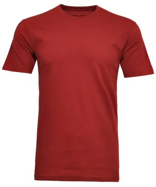 RAGMAN - T-Shirt Rundhals Singlepack Weinrot