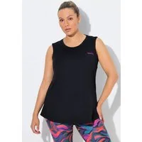 Ulla Popken Longtop Top integiertes Bustier A-Linie Rundhals ärmellos