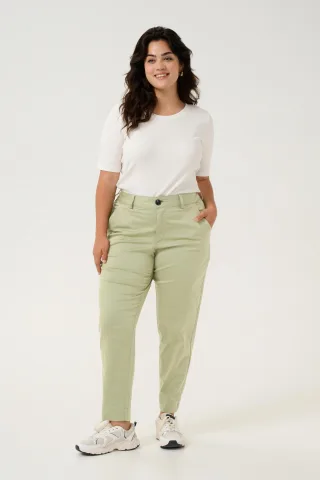 Casual Hose Regular fit Oil Green
