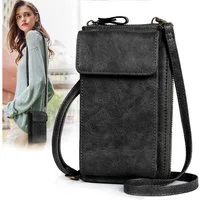 TAN.TOMI Schultertasche Handytasche Damen Cross-Body zum Umhängen mit RFID Blocking (Vielen Fächern Schultertasche Damen), Handy Tasche Damen Umhänge mit Abnehmbarem Gurt