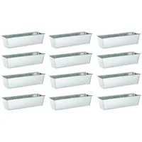 Meinposten Blumenkasten Pflanzkästen Palette Paletten Pflanzkasten Palettenbeet Blumenkasten (Spar-Set, 12 St., 2er Set, 4er Set, 6er Set, 12er Set), Einsatz für Europaletten