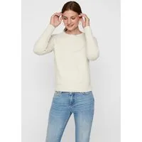 Vero Moda Rundhalspullover VMDOFFY in melierter Optik