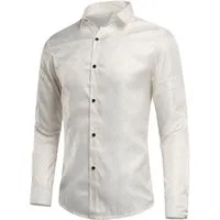 Allthemen Langarmhemd Herren Paisley Freizeithemd mit floralem Muster dünnes Sommerhemd