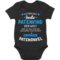 Shirtracer Shirtbody Ich bin das beste Patenkind der Welt weiß/blau Pate Patenonkel