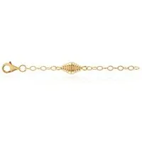Cavill Silberkette Cavill eleganter 6 cm Magnetverschluss, vergoldet, 925 Sterling Silber (1-tlg)