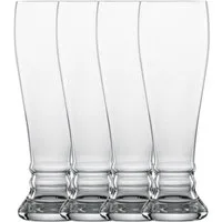 SCHOTT-ZWIESEL Geschirr-Set Weizenbierglas Bavaria 4er-Set Beer Basic klar, Tritan-Kristallglas