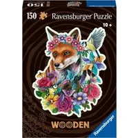 Ravensburger Puzzle Wooden, Bunter Fuchs, 150 Puzzleteile, Made in Europe