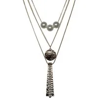 Firetti Lange Kette Schmuck Geschenk Multi-Row Longkette, mit Kunststoffperle