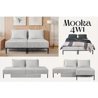 Kaiser Möbel Chaiselongue Sofa,Ecksofa, Betten, MOOKA 4in1-Multifunktions-System, Sofa mit Schlaffunktion, Eckcouch, Bett, Chaiselongue (4in1)