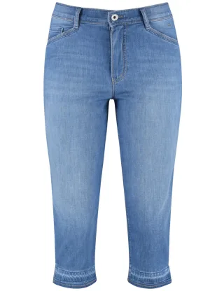 GERRY WEBER Edition - Caprihose SOL꞉INE Slim Fit blau - Gr. - 36