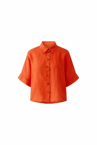 Oui - Leinenbluse pinciana - Gr. - 36