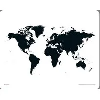Mauspad Weltkarte - Schwarz - Mousepad - Mousepad