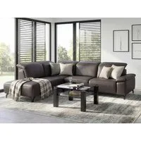 Musterring Ecksofa MR370, 3 Teile, Edles Leder in 3 Farben, Sitzkomfort nach Wahl, Maße 288 x 241 cm