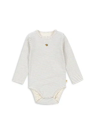 Konges Sløjd Basic Longsleeve Body - 18 Monate Stripe Bluie