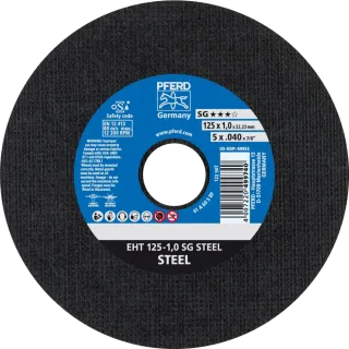 PFERD TOOLS Trennscheibe EHT gerade Leistungslinie SG STEEL für Stahl - 61341082
