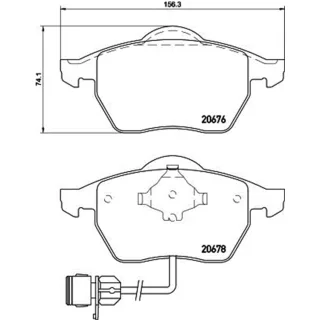 Hella Bremsbel?ge vorne Audi 100 A6