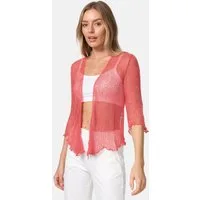 ikat Bolero IKA01 (Sommerlicher angenehm leichter Damen Bolero mit 3/4 Arm)