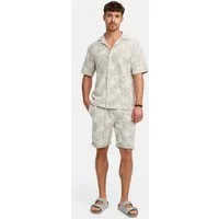 Indicode Freizeitanzug Herren INSofus Set Shirt Herrenshorts Set, mit strukturierter Oberfläche für eine besondere Note