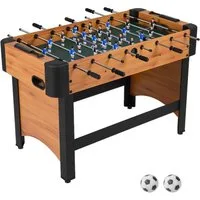 COSTWAY Kickertisch, 119cm Fußballtisch-Set für Kinder & Erwachsene