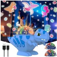 VIVIHEYDAY LED Nachtlicht Dinosaurier Projektorlampe Spielzeug, Dinosaurier Sternenhimmel, Projektor Kinder, Dino Sternenhimmel Projektor Nachtlicht, 360 Grad Drehbar, Ideal als Geschenk