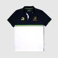 Aryton Senna Poloshirt Ayrton Senna Poloshirt Stripe Polyester Panel - navy