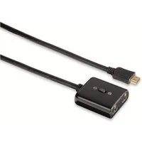 Thomson HDMI-Umschalter Verteiler Splitter 1 > 2 Video-Adapter HDMI zu HDMI, Manuell, Full-HD 1080p, Kabel Adapter, für TV PC Konsole DVB-T2 etc.