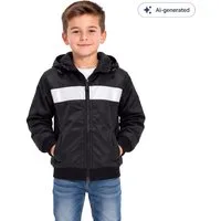 Fashion Boy Allwetterjacke Übergangsjacke mit Kapuze Kinder Jacke JH4037e