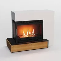 GLOW FIRE Echtfeuer-Dekokamin Narvik XL Vision Ethanol Kamin, Bioethanol Kamin mit 3h Brenndauer, Heizleistung bis 2KW