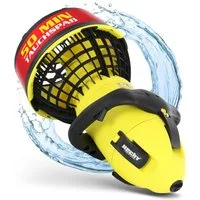 Hecht Schwimmhilfe Wasserscooter bis 5,2 km/h Unterwasser, 24 V Akku mit Ladegerät, 500 W, 10 m Tauchtiefe, 30 - 50 min Laufzeit