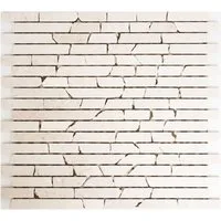 Mosani Mosaikfliesen Mosaik Marmor Naturstein Verbund cremeweiß Küche