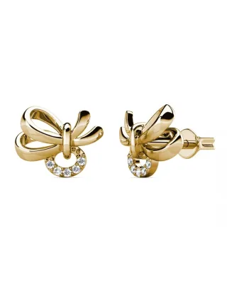 Posie-Ohrringe - Gold und Kristall