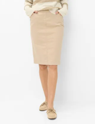 Raphaela by Brax Damen Rock Style PAMINA SKIRT SAND, hellbraun, Gr. 38K