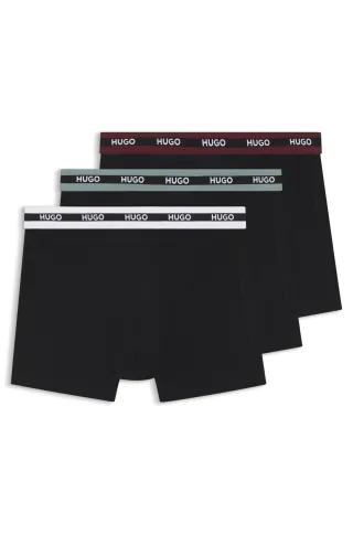 HUGO RED Menswear - BOXERBR TRIPL PLANET black - Gr. - M