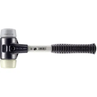 HALDER SIMPLEX - Schonhammer mit verstärktem Tempergussgehäuse und Fiberglasstiel, TPE-mid / Nylon - 3738.050