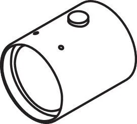 Hansgrohe Thermostat-Griff Axor Starck Duschsaeule für Thermostat chrom, 96519000 96519000