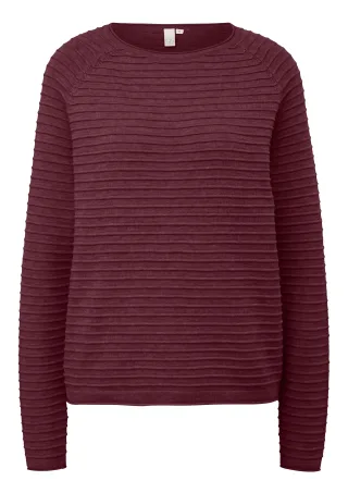 qs - Strickpullover rot - Gr. - S