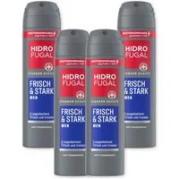 Hidrofugal Deo-Spray Deo Men Frisch & Stark Spray 4x150ml, 4-tlg.
