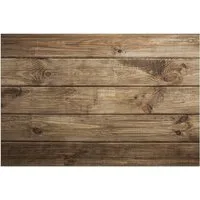 matches21 HOME & HOBBY Fußmatte Türmatte Holz-Optik Landhaus in 40x60 cm als Fussabtreter, rechteckig, Höhe: 5 mm, Rutschfester Türvorleger für innen als waschbare Schmutzfangmatte