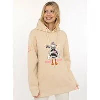 Zwillingsherz Hoodie "Moin Moin Möwe" mit nordischem Gruß, lustiger Möwe, Fronttasche