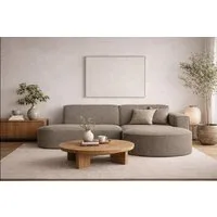 Kaiser Möbel Ecksofa Designer MODENA STUDIO L stoff Verita, Ecksofa, Cord Sofa, L-Form, Links/Rechts wählbar