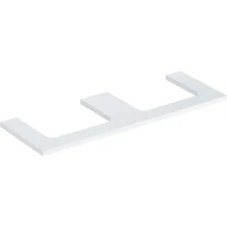 Geberit ONE Waschtisch-Platte, Ausschnitt links und rechts, für Aufsatzwaschtisch 505286001
