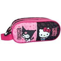 Hello Kitty Federmäppchen Hello Kitty & Kuromi Stifteetui mit 2 Fächern 23 cm
