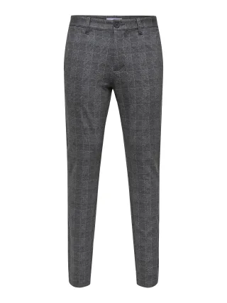 ONLY&SONS - ONSMARK SLIM CHECK PANTS 9887 NOOS Black - Gr. - 30/32