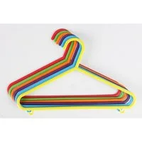 BURI Kleiderbügel Kinder Kleiderbügel 6er-Set bunt aus Kunststoff Kinderbügel Babybügel