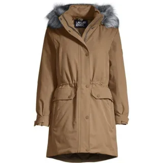 Expeditions-Daunenparka, Damen,  Beige, Polyester, by Lands' End