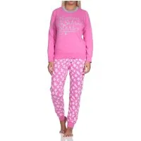 Normann Pyjama Normann Damen Schlafanzug mit Bündchen in wunderschöner Sternenoptik